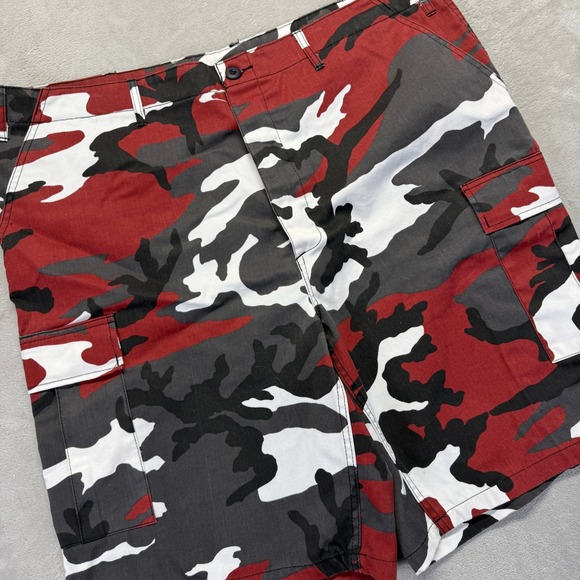 Rothco BDU Shorts Men XL Regular Red Camo Cargo Military Combat Security Pockets - Picture 1 of 12